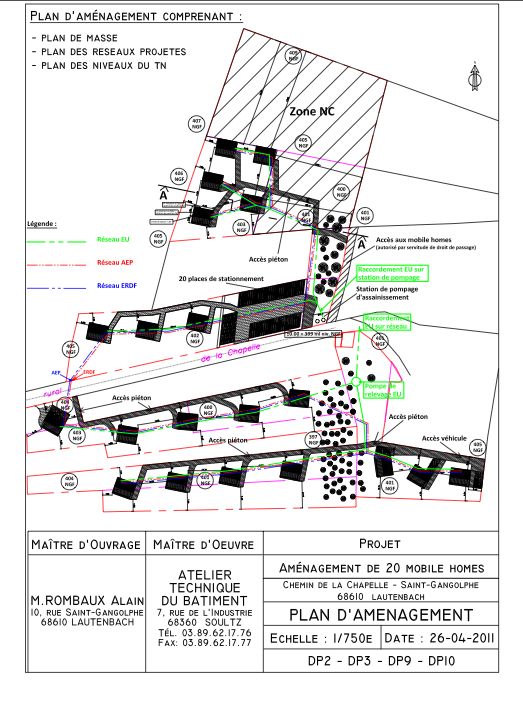 Plan d'aménagement du Saint-Gangolphe