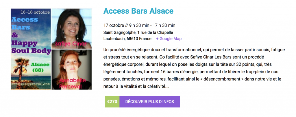 Access Bars Alsace France