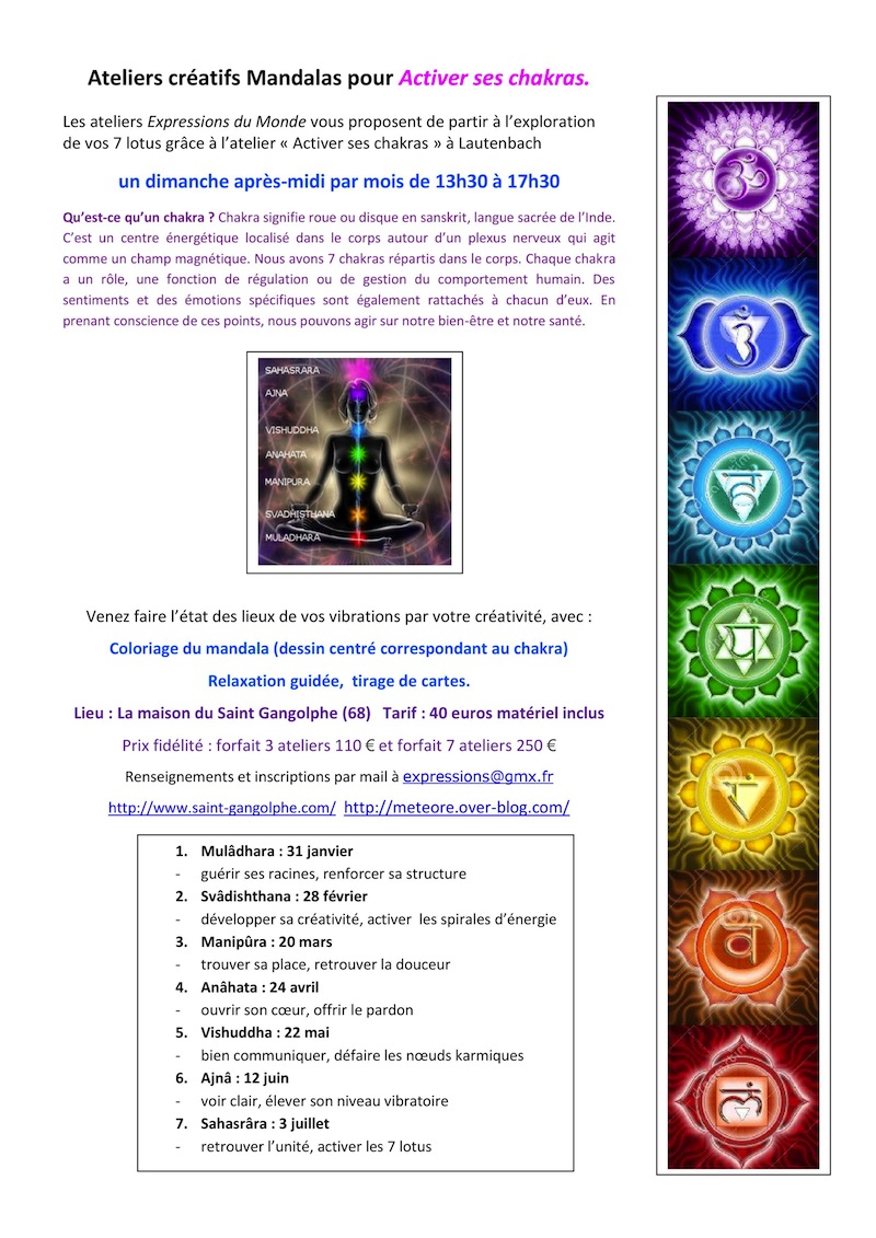 Chakras stage Alsace